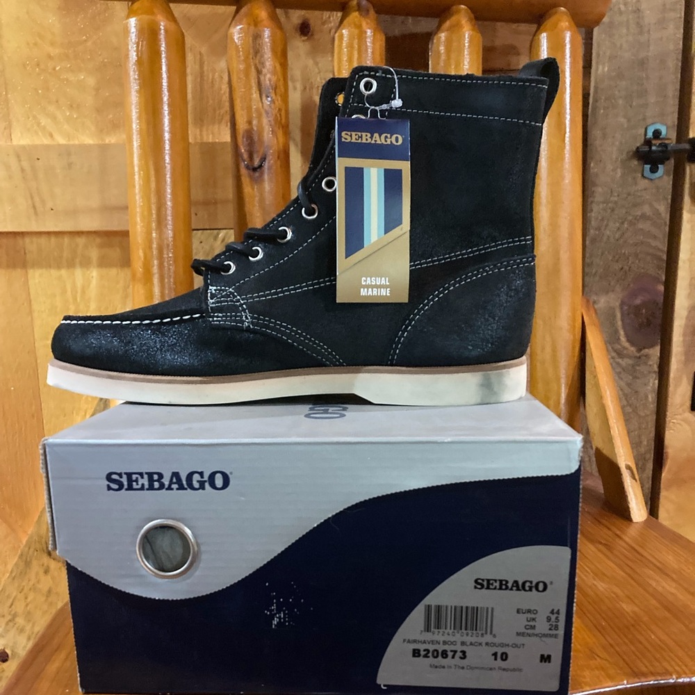COPY - New in box Sebagovsuede boots, black